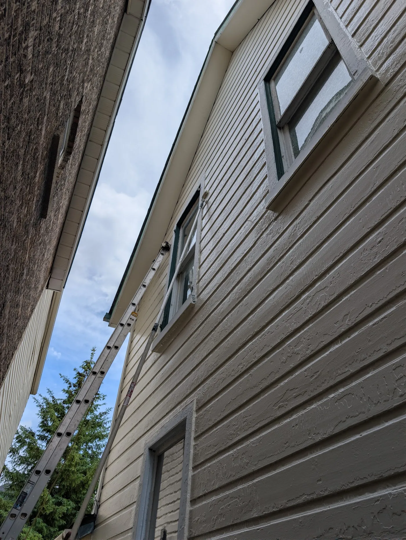 Front exterior of a heritage home freshly repainted